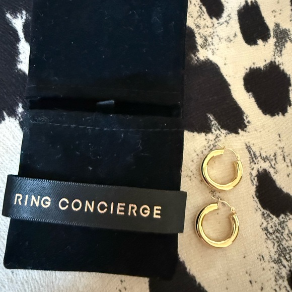 Ring Concierge Gold Minimalist Hoop Earrings - Picture 1 of 3